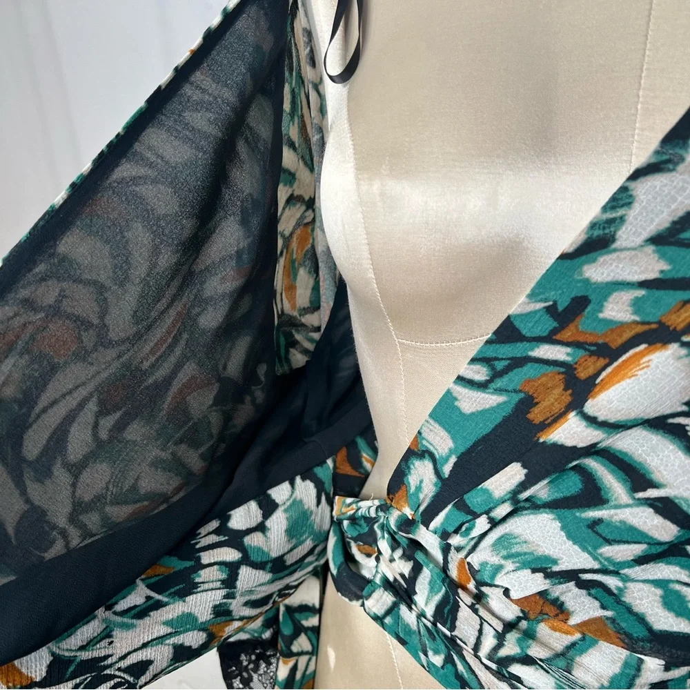 Anthropologie wrap shirt womens M - Picture 6 of 7